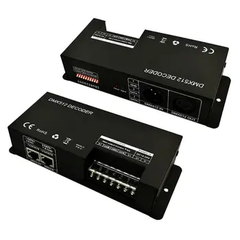 3CH DC12-24V RGB DMX 512 Decoder led controller, RGB LED DMX512 decoder 3 Channel * 8A for LED Strip Light
3CH DC12-24V RGB DMX 512 Decoder led controller, RGB LED DMX512 decoder 3 Channel * 8A for LED Strip Light