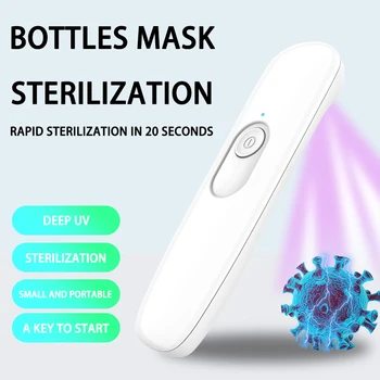 UV Disinfection Light Ultraviolet Hand-held UVC Disinfection Lamp White USB Chargeable 380mah lithium battery Home UV Lamp
UV Disinfection Light Ultraviolet Hand-held UVC Disinfection Lamp White USB Chargeable 380mah lithium battery Home UV Lamp