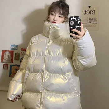 Winter Long Down Coat 2020 Thick Shiny Bright Loose Parka Harajuku BF Winter Jacket Female Cotton Waterproof Warm Coat Female
Winter Long Down Coat 2020 Thick Shiny Bright Loose Parka Harajuku BF Winter Jacket Female Cotton Waterproof Warm Coat Female
