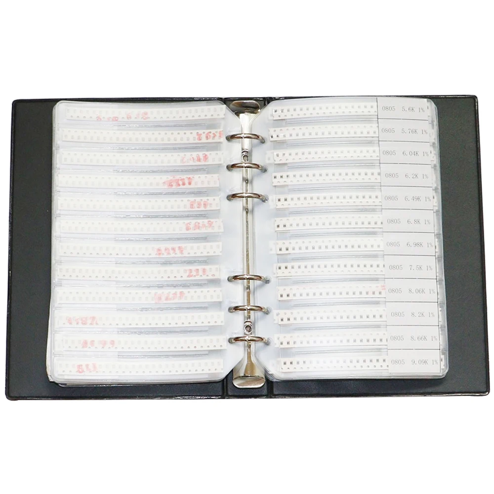 5525Pcs/Lot 0805 Resistor Sample Book 221Valuesx25Pcs Total 1% Chip Electronic Resistors Kit Assortment Pack Book
5525Pcs/Lot 0805 Resistor Sample Book 221Valuesx25Pcs Total 1% Chip Electronic Resistors Kit Assortment Pack Book
