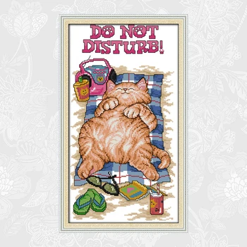 Joy Sunday Do not disturb Patterns Cross Stitch Kits Count Print Canvas DMC Cotton Thread Embroidery DIY Handmade Needlework
Joy Sunday Do not disturb Patterns Cross Stitch Kits Count Print Canvas DMC Cotton Thread Embroidery DIY Handmade Needlework