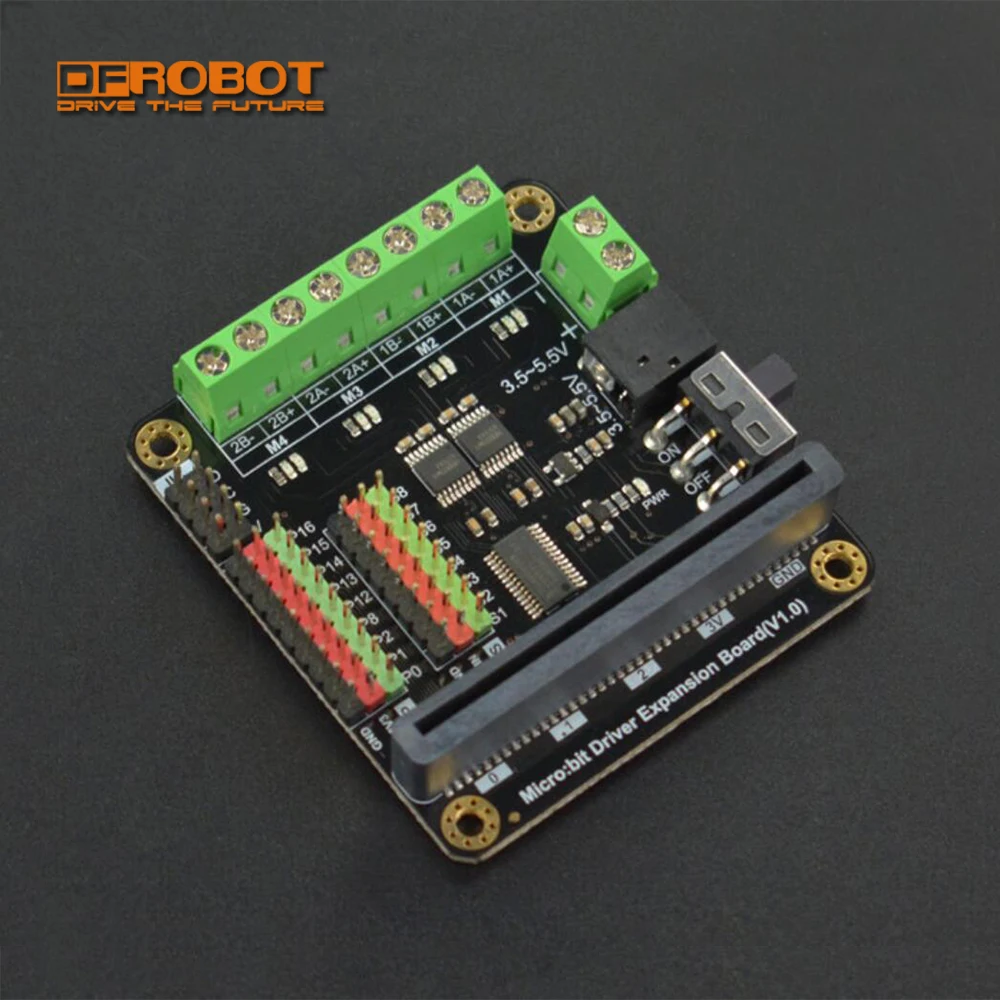 Контроллер привода DFRobot Micro: битный микробит плата расширения с 4 ходовым приводом