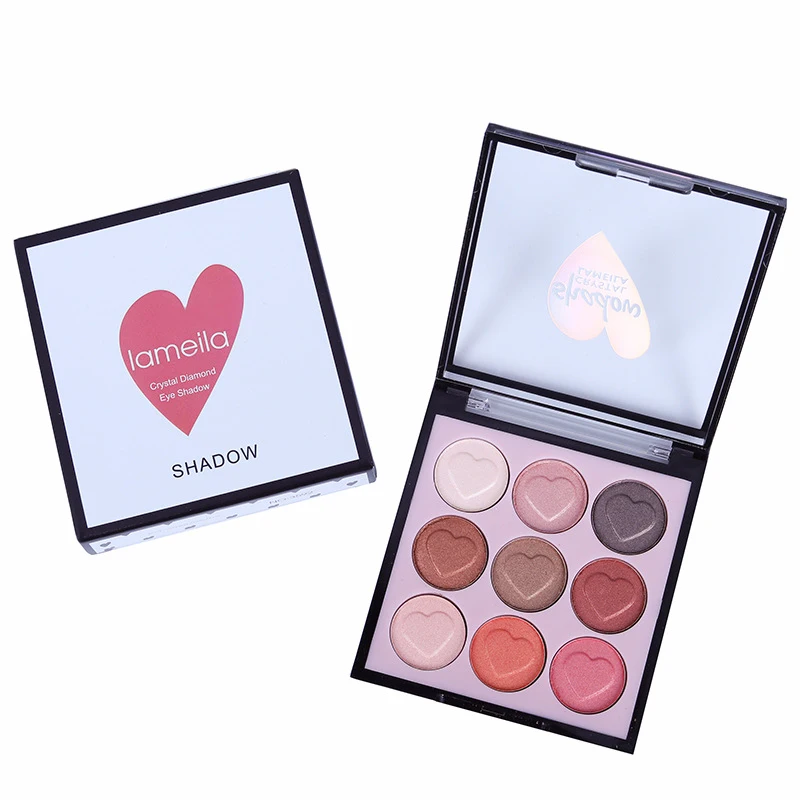 Matte Eyeshadow Palette New 9 Color Love Pearlescent Eyeshadow Mermaid Pumpkin Grapefruit Color Glitter Eyes Shadows Palet D43
Matte Eyeshadow Palette New 9 Color Love Pearlescent Eyeshadow Mermaid Pumpkin Grapefruit Color Glitter Eyes Shadows Palet D43