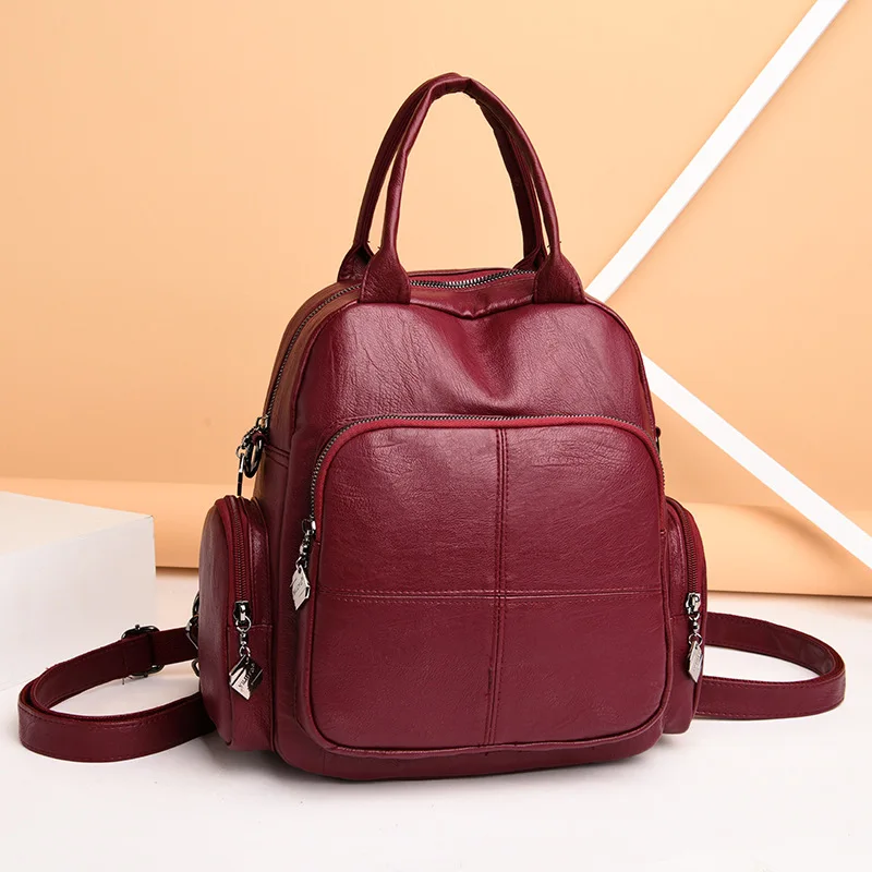 2019 Autumn New Style Multi-functional Backpack Large-Volume Casual Versatile Soft Leather Women's Hand Oblique Sheepskin Bag
2019 Autumn New Style Multi-functional Backpack Large-Volume Casual Versatile Soft Leather Women's Hand Oblique Sheepskin Bag