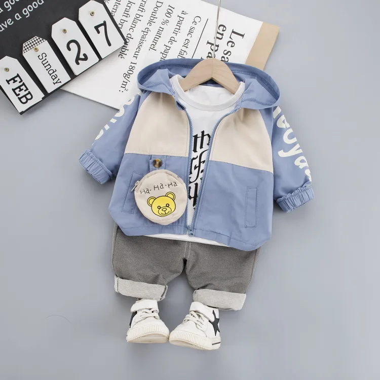 Kids Boy Clothes Long Sleeve Zip Coat Set Shirt 1 - 4 Years Toddler Hooded Cartoon Coat + T Shirt + Pants
Kids Boy Clothes Long Sleeve Zip Coat Set Shirt 1 - 4 Years Toddler Hooded Cartoon Coat + T Shirt + Pants