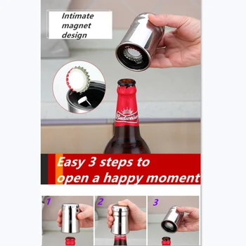 304 Stainless Steel Beer Bottle Opener Outdoors Camping Picnic Barbecue Home Bar Tools Trace Automatic Beverage Cap Screwdriver
304 Stainless Steel Beer Bottle Opener Outdoors Camping Picnic Barbecue Home Bar Tools Trace Automatic Beverage Cap Screwdriver