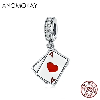Anomokay Sterling 925 Silver Double Poker Ace Pendant Charm for Bracelet Bangle S925 Silver Breloque Bead for DIY Jewelry Making
Anomokay Sterling 925 Silver Double Poker Ace Pendant Charm for Bracelet Bangle S925 Silver Breloque Bead for DIY Jewelry Making