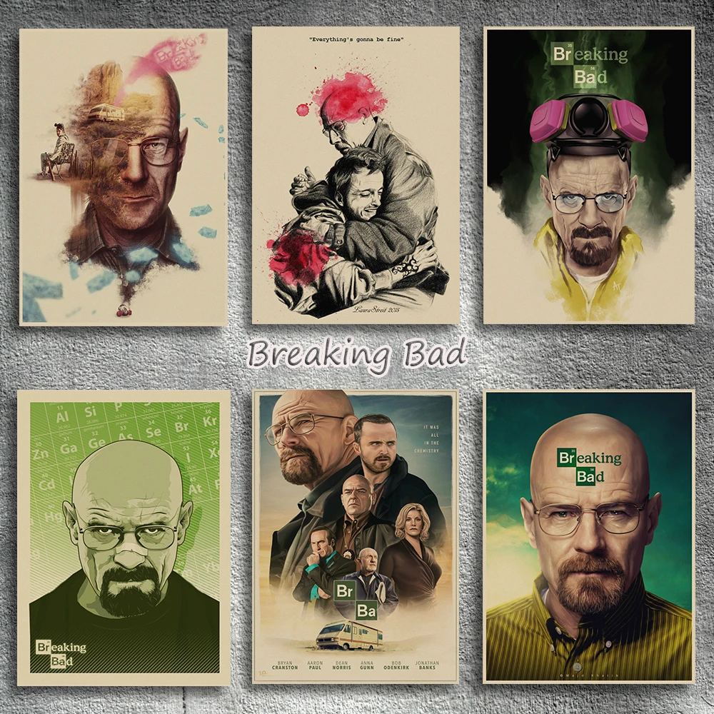 Breaking Bad movie retro Poster Vintage Kraft Paper Retro Wall Sticker Bar Cafe Decoration Home Decor 42X29.7cm(11.6x16.5inch) 
Breaking Bad movie retro Poster Vintage Kraft Paper Retro Wall Sticker Bar Cafe Decoration Home Decor 42X29.7cm(11.6x16.5inch)