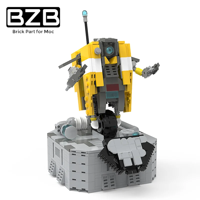 

BZB MOC Claptrap Robot CL4P-TP Building Block Kit Character Hyperion Partner Wizard Brick Model Kids Brain Toys Birthday Gifts