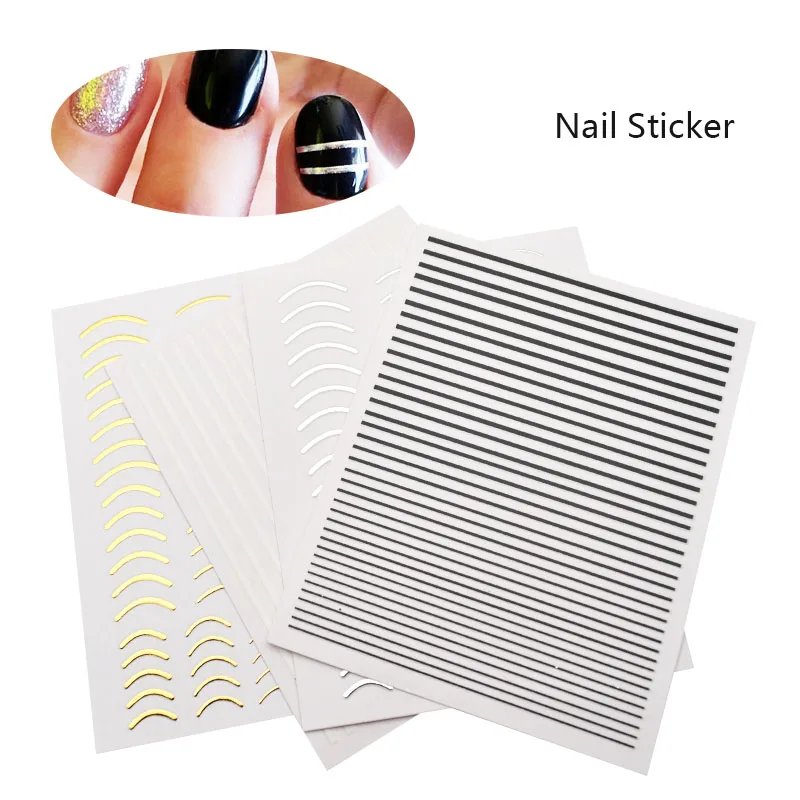 1 PCS Black Gold Silver 3D Curve Lines Strip Nails Adhesive Stickers Nail Striping Tape Sticker Nail Art Decals Stickers ZJT4045
1 PCS Black Gold Silver 3D Curve Lines Strip Nails Adhesive Stickers Nail Striping Tape Sticker Nail Art Decals Stickers ZJT4045