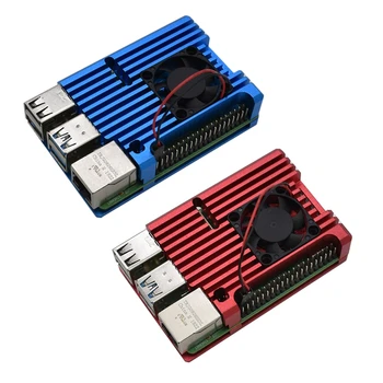 for Raspberry Pi 4 4B Kit CNC Aluminum Protective Cover Case with Heatsink Cooling Dual Fan for Raspberry Pi 4 Model B 
for Raspberry Pi 4 4B Kit CNC Aluminum Protective Cover Case with Heatsink Cooling Dual Fan for Raspberry Pi 4 Model B