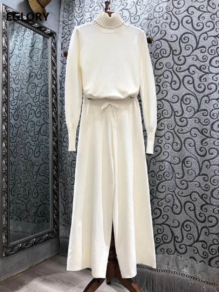 Turtleneck Sweater Sets 2020 Autumn Winter Pant Suit Women Warm Pullovers+Drawstring Waist Knitted Pant Set Casual Tracksuit Set
Turtleneck Sweater Sets 2020 Autumn Winter Pant Suit Women Warm Pullovers+Drawstring Waist Knitted Pant Set Casual Tracksuit Set