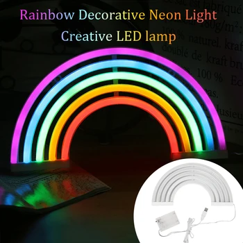 Cute Rainbow Neon Sign LED Rainbow Light Lamp for Dorm Decor Rainbow Decor Neon Lamp Wall Decor Christmas Neon Bulb Tube
Cute Rainbow Neon Sign LED Rainbow Light Lamp for Dorm Decor Rainbow Decor Neon Lamp Wall Decor Christmas Neon Bulb Tube