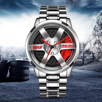 Watches Men Wristwatch Clock Men's Wheel Rim Hub Watch Sport Car Custom Design Creative Men Wrist Watch Relogio Masculino
Watches Men Wristwatch Clock Men's Wheel Rim Hub Watch Sport Car Custom Design Creative Men Wrist Watch Relogio Masculino