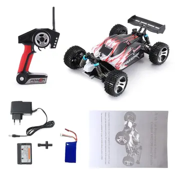 For WLtoys A959 2.4GHz 1:18 Full Proportional Remote Control 4WD Vehicle 45KM/h High Speed Electric RTR Off-road Buggy RC Car
For WLtoys A959 2.4GHz 1:18 Full Proportional Remote Control 4WD Vehicle 45KM/h High Speed Electric RTR Off-road Buggy RC Car