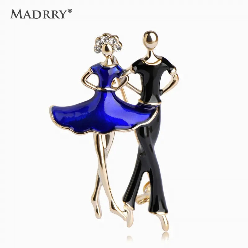 Madrry Social Dancing Women Men Brooches Blue Enamel Gold color Figure Brooch Shoulder Collar Clips Jewelry Crystal Boutonniere
Madrry Social Dancing Women Men Brooches Blue Enamel Gold color Figure Brooch Shoulder Collar Clips Jewelry Crystal Boutonniere