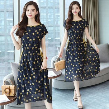 3XL Plus size Summer Floral Chiffon Midi Dress Boho 2020 Elegant Korean Women Party Maxi sundresses Chic Casual Beach Vestidos
3XL Plus size Summer Floral Chiffon Midi Dress Boho 2020 Elegant Korean Women Party Maxi sundresses Chic Casual Beach Vestidos