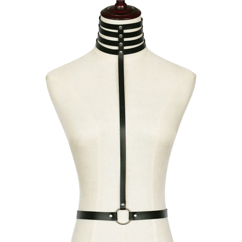 Fashion Sexy Harajuku Multilayers Wide Choker Harness Punk Collar Leather Bondage Necklace Chest Sculpting Bra Club Rave Jewelry
Fashion Sexy Harajuku Multilayers Wide Choker Harness Punk Collar Leather Bondage Necklace Chest Sculpting Bra Club Rave Jewelry