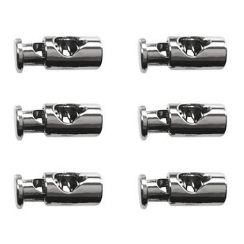 6 Pieces Metal Barrel String Cord Locks Single Hole Drawstring Toggle Spring Clasp Stop End
6 Pieces Metal Barrel String Cord Locks Single Hole Drawstring Toggle Spring Clasp Stop End