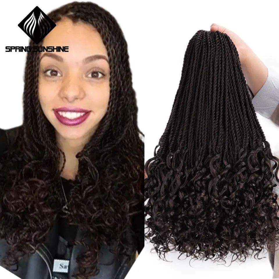 Spring sunshine Ombre Curly Senegalese Twist Braids Hair 18inch Synthetic Crochet Braid Twist Braiding Hair Extension 30strands
Spring sunshine Ombre Curly Senegalese Twist Braids Hair 18inch Synthetic Crochet Braid Twist Braiding Hair Extension 30strands