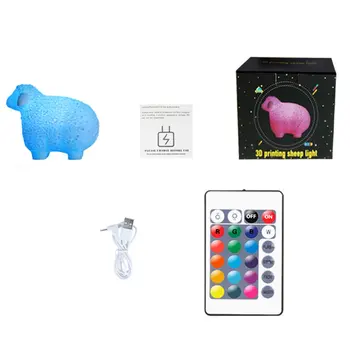 16 Color Changing 3D Visual NightLight Cute Sheep Modelling Table Lamp Led Cartoon Lighting Fixture Kids Gifts Home Decor
16 Color Changing 3D Visual NightLight Cute Sheep Modelling Table Lamp Led Cartoon Lighting Fixture Kids Gifts Home Decor