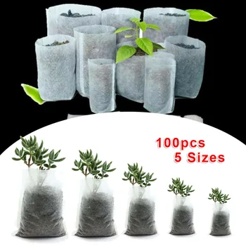 100pcs Biodegradable Non-woven Nursery Bags Plant Grow Fabric cloth Seedling Raising Pots flower Grow bags Planting Bags garden 
100pcs Biodegradable Non-woven Nursery Bags Plant Grow Fabric cloth Seedling Raising Pots flower Grow bags Planting Bags garden