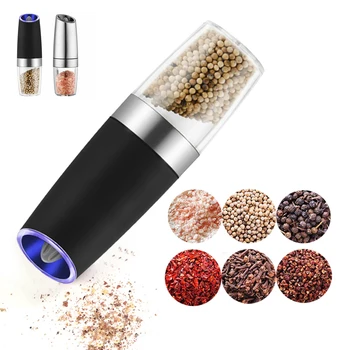 Electric Automatic Mill Pepper and Salt Grinder LED Light Peper Spice Grain Mills Porcelain Grinding Core Mill Kitchen Tools 
Electric Automatic Mill Pepper and Salt Grinder LED Light Peper Spice Grain Mills Porcelain Grinding Core Mill Kitchen Tools