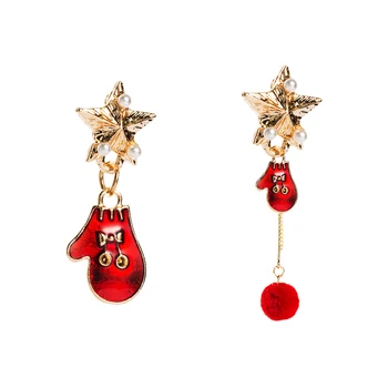 Lovely Christmas Socks Dropping Oil Dangle Earrings Elegant Simulated Pearl Star Irregular Drop Earrings Christmas Gift for Girl
Lovely Christmas Socks Dropping Oil Dangle Earrings Elegant Simulated Pearl Star Irregular Drop Earrings Christmas Gift for Girl