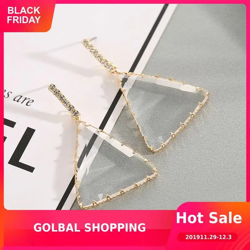 Fashion Geometric Drop Earrings for Women Clear Crystal Triangle Elegant Dangle Earring Birthday Wedding Jewelry Gift Brincos
Fashion Geometric Drop Earrings for Women Clear Crystal Triangle Elegant Dangle Earring Birthday Wedding Jewelry Gift Brincos