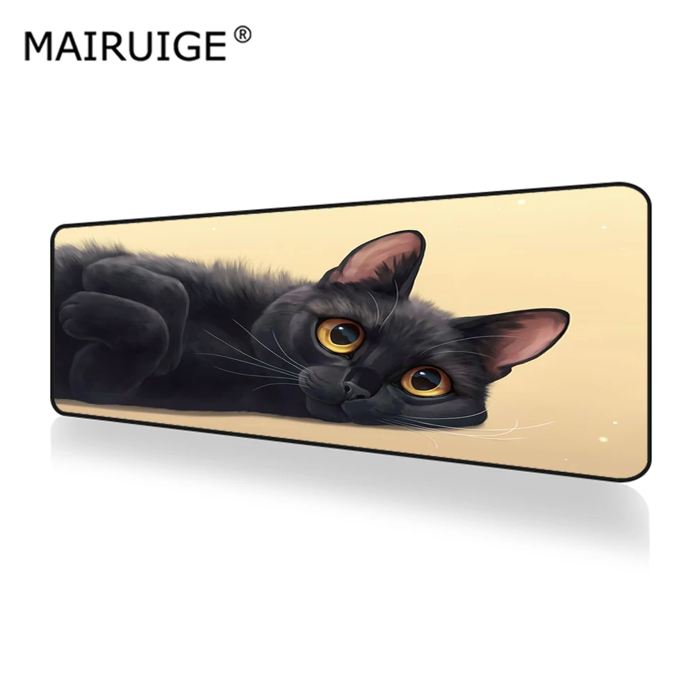 Cute Cat Black Mouse Pad XXL Gamer Desk Mat Computer PC Large Keyboard Pad Gaming MousePad 90x40cm/80x30cm for Laptop Table Pads
Cute Cat Black Mouse Pad XXL Gamer Desk Mat Computer PC Large Keyboard Pad Gaming MousePad 90x40cm/80x30cm for Laptop Table Pads