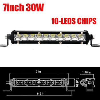 Ultra Slim LED Work Light Floodlight Off-road ATV Car Truck Trailer 7 Inch White Car Headlight Decoration Car LED Light Bar
Ultra Slim LED Work Light Floodlight Off-road ATV Car Truck Trailer 7 Inch White Car Headlight Decoration Car LED Light Bar