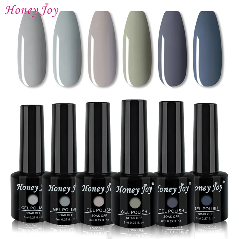 8 ml Fashion Cool Colors Gray Series Varnish Gel Nail Polish Kit Set Soak Off UV LED Gel Nail Lacquer Nail Manicure Gel-H
8 ml Fashion Cool Colors Gray Series Varnish Gel Nail Polish Kit Set Soak Off UV LED Gel Nail Lacquer Nail Manicure Gel-H
