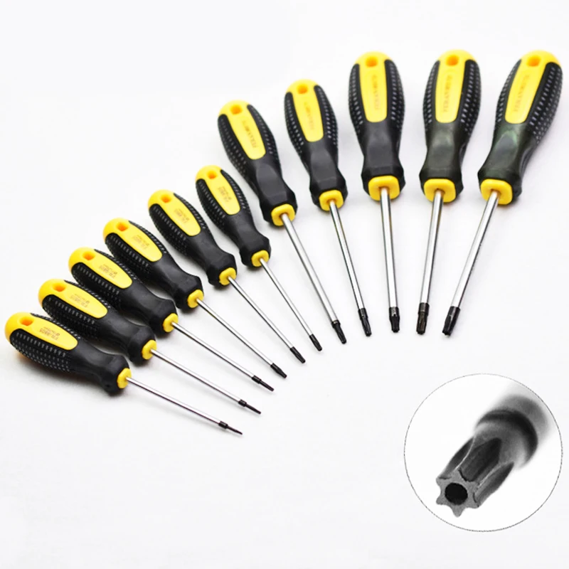 1 Piece T5-T30 Torx Screwdriver CR-V Plum Screw Driver Mini Precision Screwdrivers Magnetic Bolt Driver Telecom Tools
1 Piece T5-T30 Torx Screwdriver CR-V Plum Screw Driver Mini Precision Screwdrivers Magnetic Bolt Driver Telecom Tools