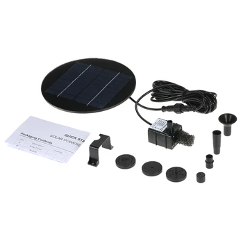 New 9V 1.5W Solar Panel Solar Powered Water Pump Fountain Submersible Brushless Water Pump Kit for Bird Bath Pond Pull Garden
New 9V 1.5W Solar Panel Solar Powered Water Pump Fountain Submersible Brushless Water Pump Kit for Bird Bath Pond Pull Garden