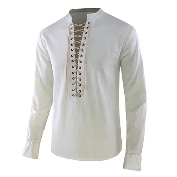 Britain Style Mens Shirts Long Sleeve Folded V Neck Plain Shirt Loose Fit Cotton Tops 2020 Camisas Masculina Clothing
Britain Style Mens Shirts Long Sleeve Folded V Neck Plain Shirt Loose Fit Cotton Tops 2020 Camisas Masculina Clothing