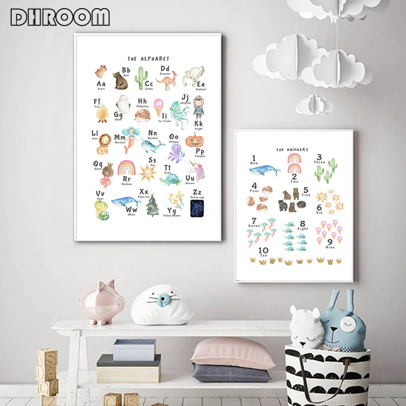 Numbers and Alphabet Poster Large Alphabet Wall Art Educational Canvas Prints Painting for Kids Playroom Picture Kids Room Decor
Numbers and Alphabet Poster Large Alphabet Wall Art Educational Canvas Prints Painting for Kids Playroom Picture Kids Room Decor