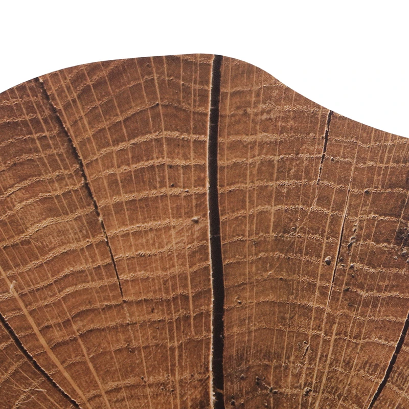Vintage Tablecloth Round Insulation Pad Imitation Wood Grain Home Decor CB