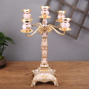 Candle hodlers Metal 5-arms Holders Wedding Candelabra Candlesticks Candle Stand Table Centerpiece For Event Home Decoration 
Candle hodlers Metal 5-arms Holders Wedding Candelabra Candlesticks Candle Stand Table Centerpiece For Event Home Decoration