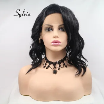 Sylvia Synthetic Lace Front Wigs Natural Black Short Wavy Bob Side Part Hair Heat Resistant Fiber for Women Natural Looking 14''
Sylvia Synthetic Lace Front Wigs Natural Black Short Wavy Bob Side Part Hair Heat Resistant Fiber for Women Natural Looking 14''
