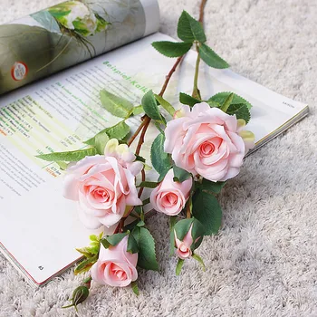 66cm Long Big Artificial Roses Branch Flowers Wedding Home Decoration Silk Fabric Cute Pink Fake Flower Crafts Party Decor
66cm Long Big Artificial Roses Branch Flowers Wedding Home Decoration Silk Fabric Cute Pink Fake Flower Crafts Party Decor