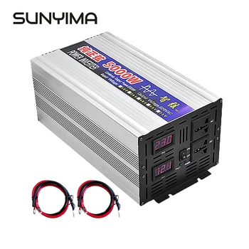 SUNYIMA 5000W High-Power Pure Sine Wave Inverter DC12V/24V To AC220V 50HZ Converter Booster For Car Inverter Household DIY
SUNYIMA 5000W High-Power Pure Sine Wave Inverter DC12V/24V To AC220V 50HZ Converter Booster For Car Inverter Household DIY