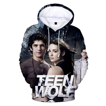 

3D Teen Wolf Hoodies New Mens Hoodie Sweatshirt Hooded Men Women Scott McCall Teen Wolf Hoody Polluvers Tracksuit Brand Coats