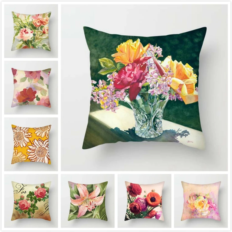 TTLIFE Pink Flower Linen/Cotten Throw Pillows Case Floral Cushion Cover Close-up Pillow Cover Decorative for Sofa Home Car
TTLIFE Pink Flower Linen/Cotten Throw Pillows Case Floral Cushion Cover Close-up Pillow Cover Decorative for Sofa Home Car