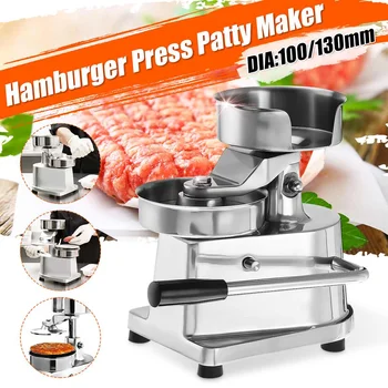 10/13cm Round Shape Hamburger Press Manul Hamburger Meat Beef Grill Burger Press Patty Maker Mold Coing Machine + wax paper
10/13cm Round Shape Hamburger Press Manul Hamburger Meat Beef Grill Burger Press Patty Maker Mold Coing Machine + wax paper