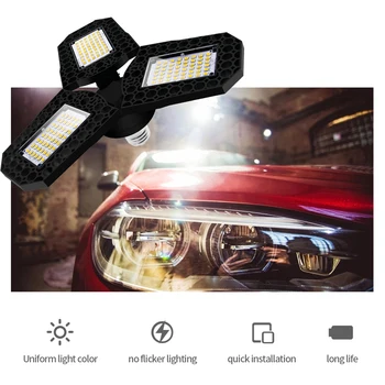 Garage Light Super Bright LED Retro Industrial Pendant Lighting Deformable Lamp Workshop Ceiling 360 Degrees Three-leaf Lights
Garage Light Super Bright LED Retro Industrial Pendant Lighting Deformable Lamp Workshop Ceiling 360 Degrees Three-leaf Lights