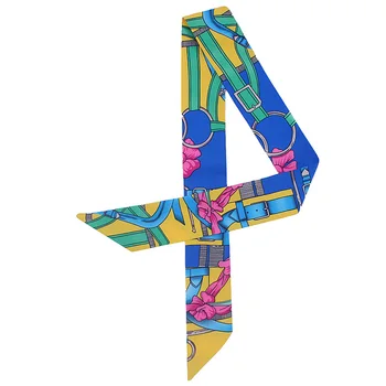 New Scarf Belt Chain Print Small Silk Scarf For Women Bag Ribbons Fashion Brand Head Scarf Floral Long Scarves 
New Scarf Belt Chain Print Small Silk Scarf For Women Bag Ribbons Fashion Brand Head Scarf Floral Long Scarves