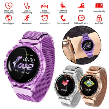 D18 Smart Watch Women Round Color Screen Continuous Heart Rate Sleep Monitoring Female Physiological Period Reminder Sport Watch
D18 Smart Watch Women Round Color Screen Continuous Heart Rate Sleep Monitoring Female Physiological Period Reminder Sport Watch