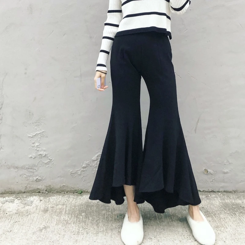 Women Flare Trousers High Waist Solid Ruffles Flare Pants Ladies Casual Full Length Trousers
Women Flare Trousers High Waist Solid Ruffles Flare Pants Ladies Casual Full Length Trousers