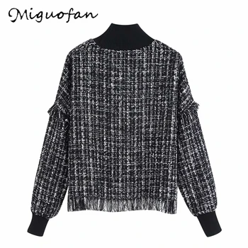 Miguofansweatshirts tassel patchwork plaid tweed women hoodies retro loose long sleeve pullover female vintage sweatshirts tops
Miguofansweatshirts tassel patchwork plaid tweed women hoodies retro loose long sleeve pullover female vintage sweatshirts tops