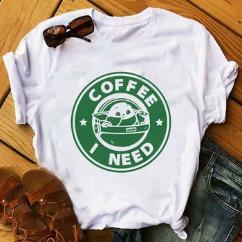 Women 2020 Cartoon Cute Style Baby Yoda Coffee Short Sleeve Tops Tshirts Shirt Tee Clothes Graphic T Female Womens T-Shirt
Women 2020 Cartoon Cute Style Baby Yoda Coffee Short Sleeve Tops Tshirts Shirt Tee Clothes Graphic T Female Womens T-Shirt